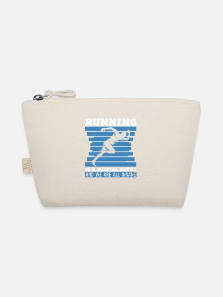 Running A Mental Sport Cross Country Runner Xc - Organic Pouch - nature - Front