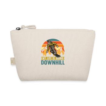 Ma vie descend pour les snowboarders - Trousse biologique - nature - Devant