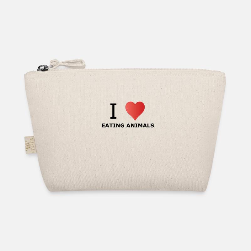I love eating animals - Bio-Täschchen - Natur
