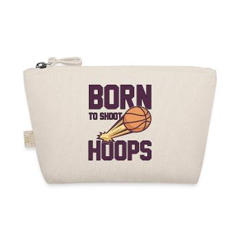 Born To Shoot Hoops saying for basketball players - Organic Pouch - nature - Front