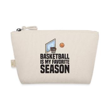 Basketball Is My Favorite Season für Basketballer - Bio-Täschchen - Natur - Vorne