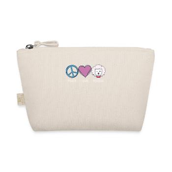 Paix Amour Caniche Amoureux des chiens - Trousse biologique - nature - Devant