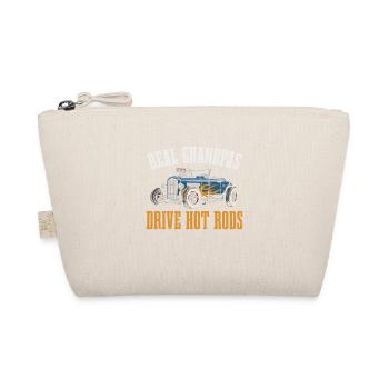 Real Grandpas Driving Hot Rods - Organic Pouch - nature - Front
