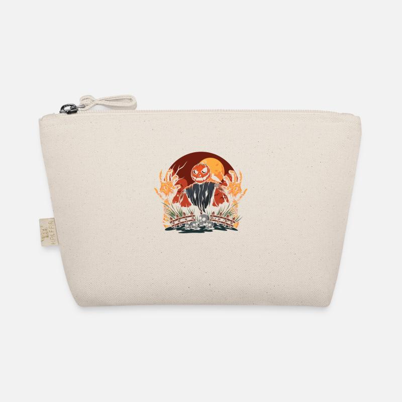 Drôle Halloween Pumpkin Ghost Design Pour Trousse biologique