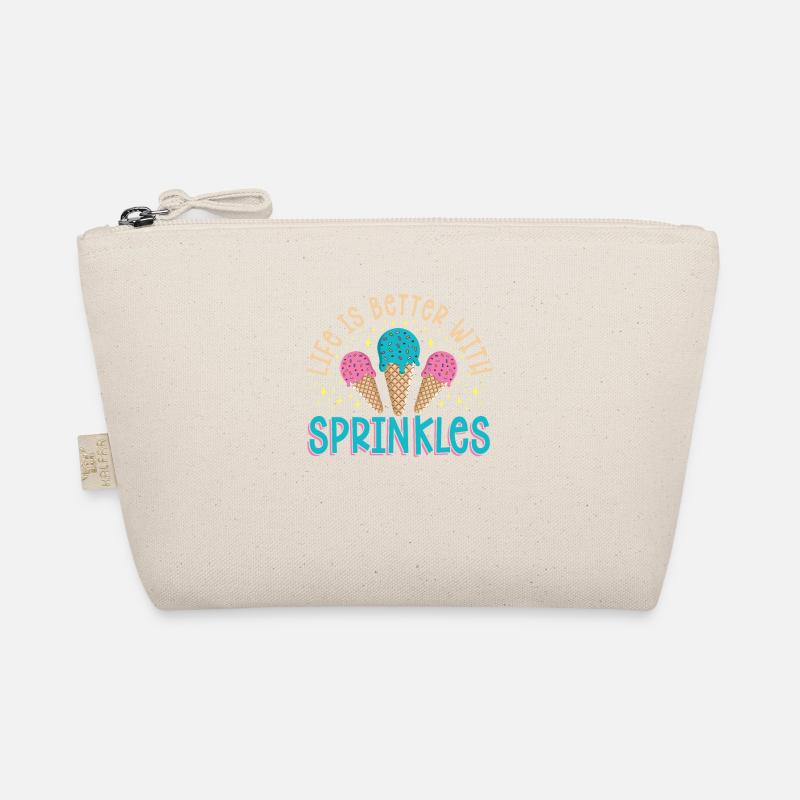 Das Leben Ist Besser Mit Sprinkles Ice Cream Lover Bio-Täschchen