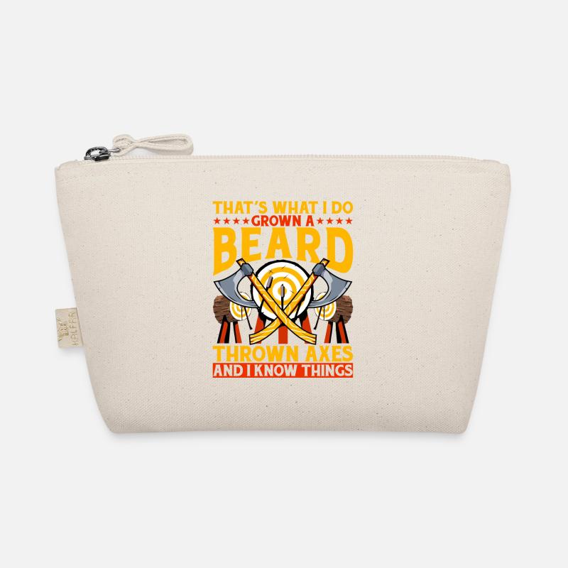 That's what I do growing a beard and throwing axes Bio-Täschchen