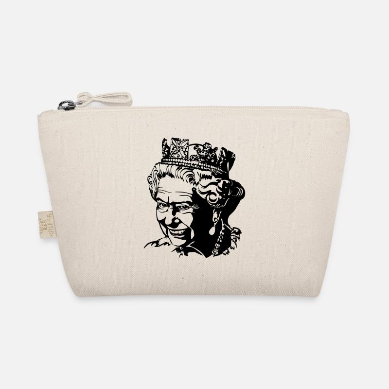 Queen Elizabeth Silhouette Organic Pouch