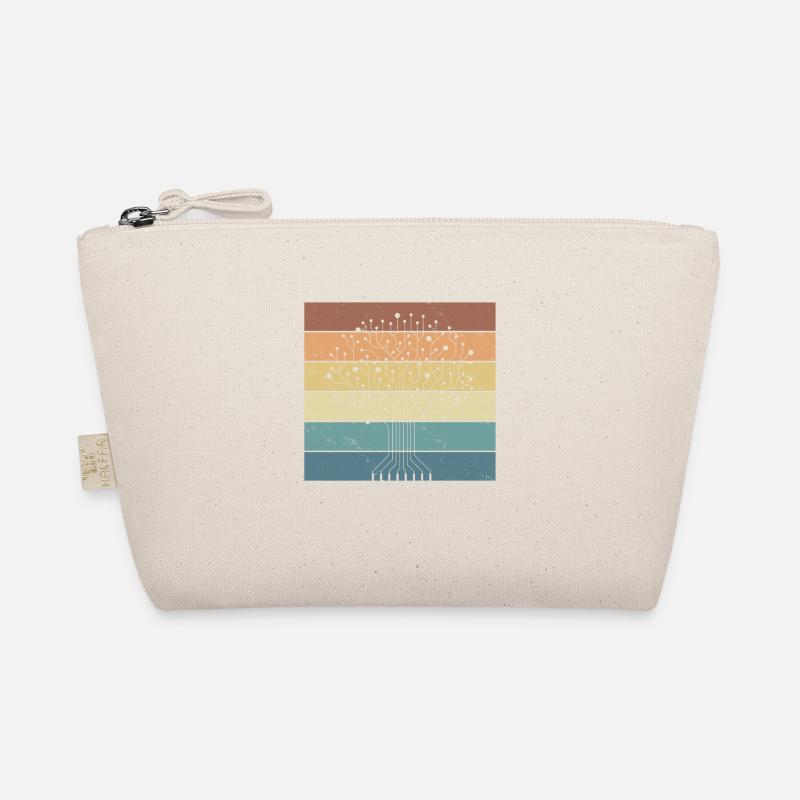 Funny Vintage Computer Tree for All Tech Fans Organic Pouch