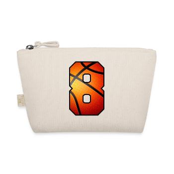 Kids 8th Birthday Basketball Player 8 Years Old - Organic Pouch - nature - Front