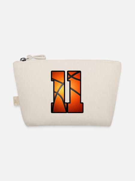 Enfants 11e anniversaire Joueur de basket-ball 11 ans - Trousse biologique - nature - Devant