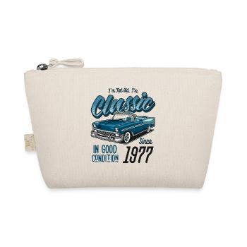 I'm Not Old I'm Classic Car Vintage Born In 1977 - Organic Pouch - nature - Front