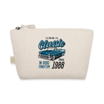 Je ne suis pas vieux Je suis une voiture classique vintage née en 1988 - Trousse biologique - nature - Devant