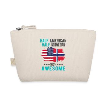 Half American Half Norwegian - Organic Pouch - nature - Front