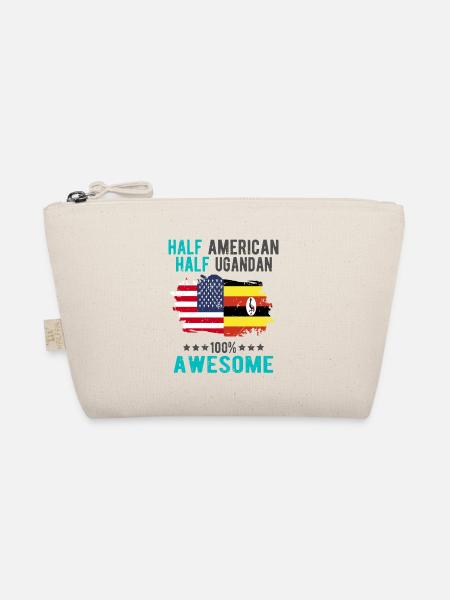 Half American Half Ugandan - Organic Pouch - nature - Front