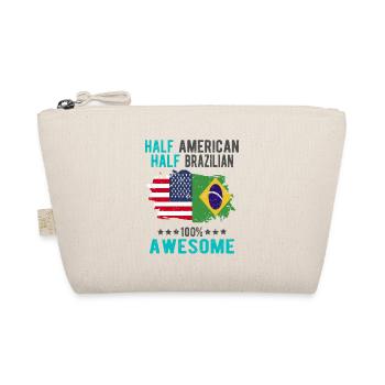 Halb Amerikaner Halb Brasilianer - Bio-Täschchen - Natur - Vorne