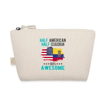 Halb Amerikaner Halb Ecuadorianer - Bio-Täschchen - Natur - Vorne