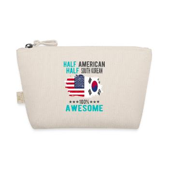 Half American Half South Korean - Organic Pouch - nature - Front