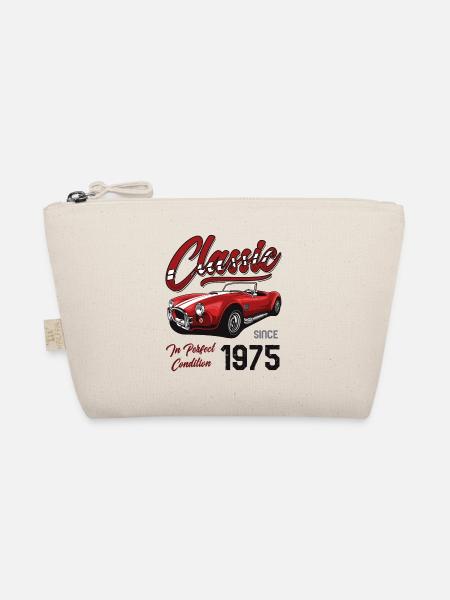 I'm Not Old I'm Classic Car Vintage Born In 1975 - Organic Pouch - nature - Front