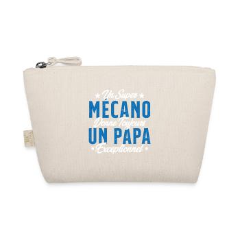 Mécano Papa Cadeau Drôle Fête Des Pères Garagiste - Trousse biologique - nature - Devant