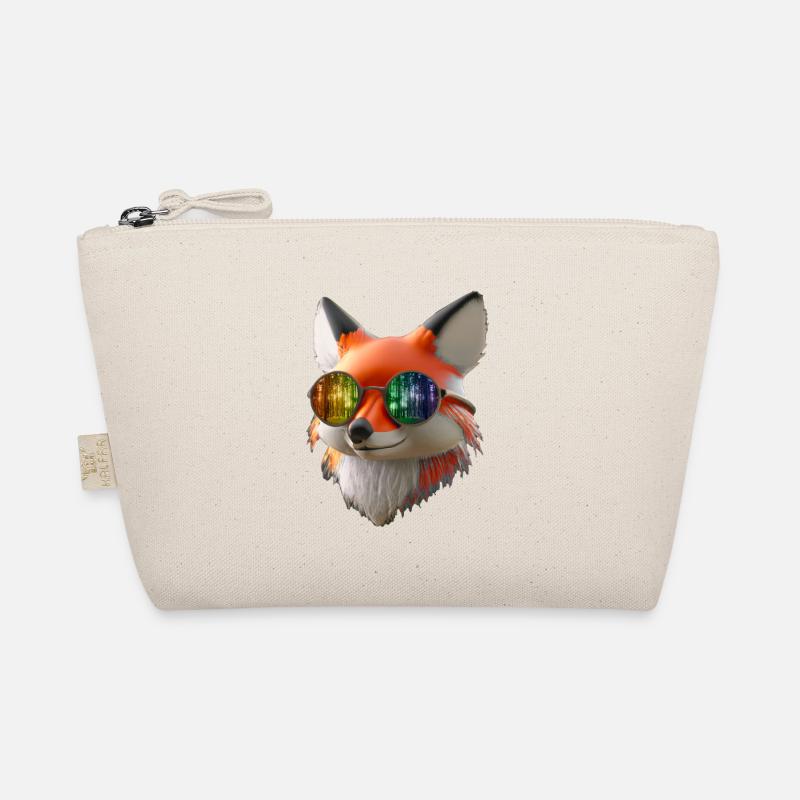 Tête de renard avec lunettes de soleil Trousse biologique