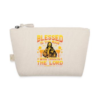 Bless the man who trusts the lord - Organic Pouch - nature - Front