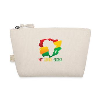Meine Geschichte Beginnt Afroamerikaner Der - Bio-Täschchen - Natur - Vorne