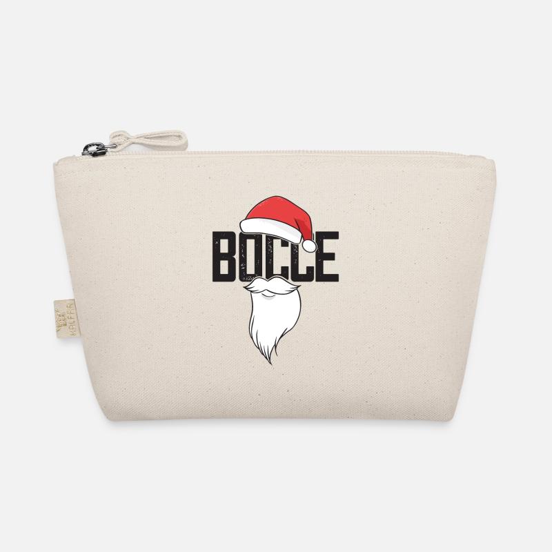 Bocce Santa Claus Bocce Ball with Jack Bocci Organic Pouch
