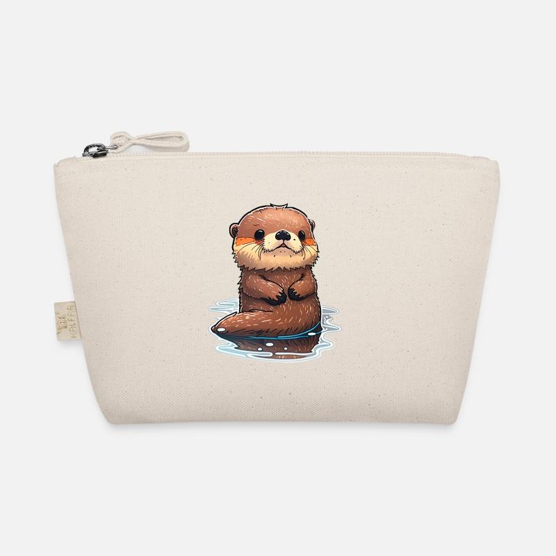 schwimmender Otter Bio-Täschchen