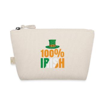 Hundertprozentig Irisch Für St.-patrick's-day-fans - Bio-Täschchen - Natur - Vorne