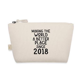 Rendre le monde meilleur depuis 2018 - Trousse biologique - nature - Devant