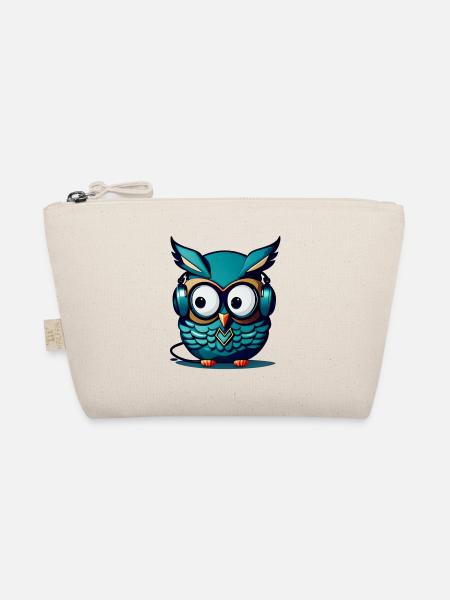 Casque turquoise Owl - Trousse biologique - nature - Devant