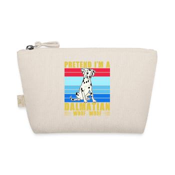 Pretend I'm a Dalmatian Woof Woof - Bio-Täschchen - Natur - Vorne