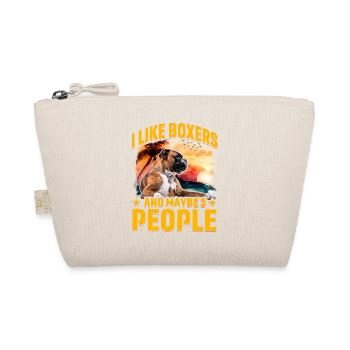 I like Boxers and maybe 3 People - Bio-Täschchen - Natur - Vorne