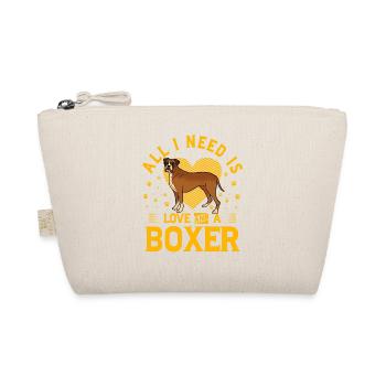 All I need is love and a Boxer - Bio-Täschchen - Natur - Vorne