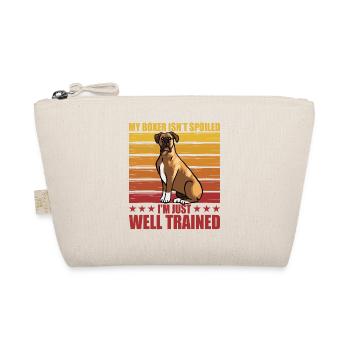 My Boxer isn't spoiled I'm just well trained - Bio-Täschchen - Natur - Vorne