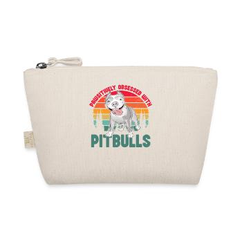 Pawsitivley obsessed with Pitbulls - Organic Pouch - nature - Front