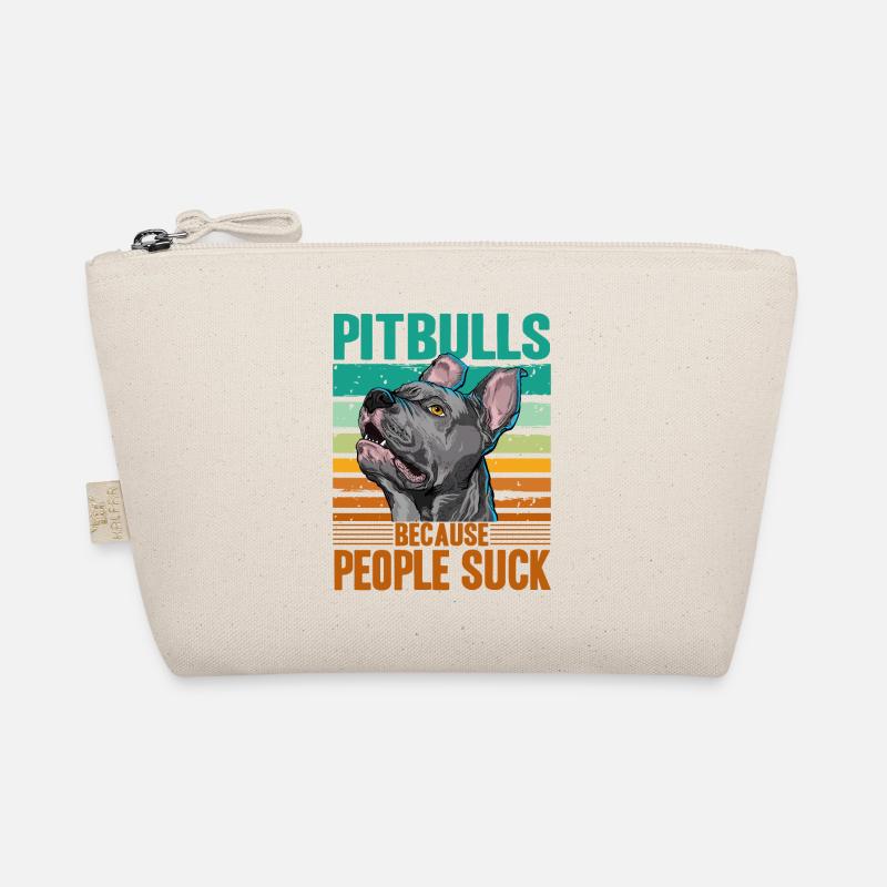 Pitbulls because people suck Organic Pouch