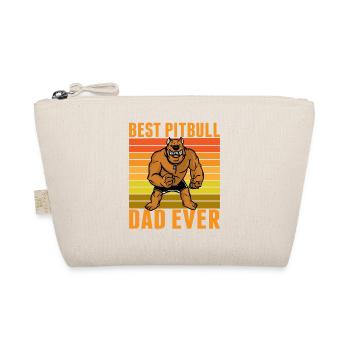Best Pitbull dad ever - Organic Pouch - nature - Front