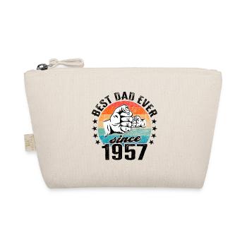 Best dad in the world since 1957 Father's Day birthday - Organic Pouch - nature - Front