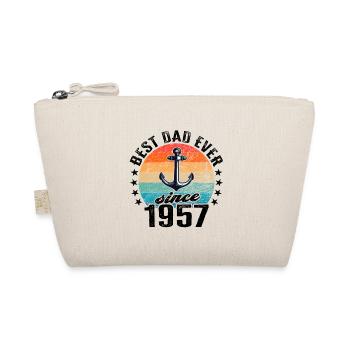 Best dad in the world since 1957 anchor - Organic Pouch - nature - Front
