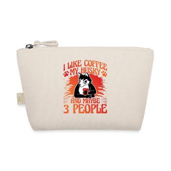 I like coffee my husky and maybe 3 people - Organic Pouch - nature - Front