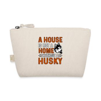 A house is not a home without a husky - Organic Pouch - nature - Front