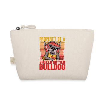Property of a Spoiled rotten Bulldog - Bio-Täschchen - Natur - Vorne