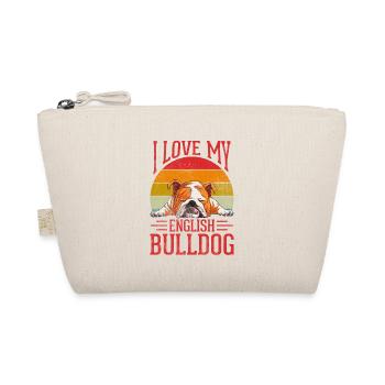 J’adore mon bouledogue anglais - Trousse biologique - nature - Devant