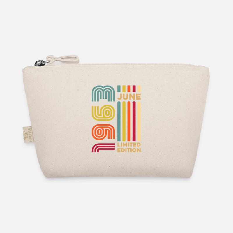 Vintage geboren im Juni 1963 Retro Geburtstagsgeschenk Bio-Täschchen