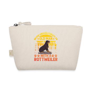 Ne sous-estimez jamais un vieil homme avec un Rottweiler - Trousse biologique - nature - Devant