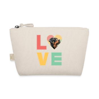 Love Rottweiler - Organic Pouch - nature - Front
