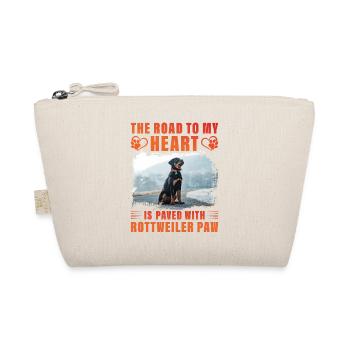 La route vers mon cœur est pavée de patte de Rottweiler - Trousse biologique - nature - Devant