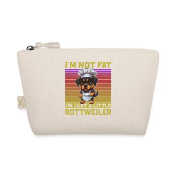 I'm not fat I'm just a little Rottweiler - Organic Pouch - nature - Front