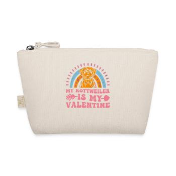 My Rottweiler is my Valentine - Organic Pouch - nature - Front